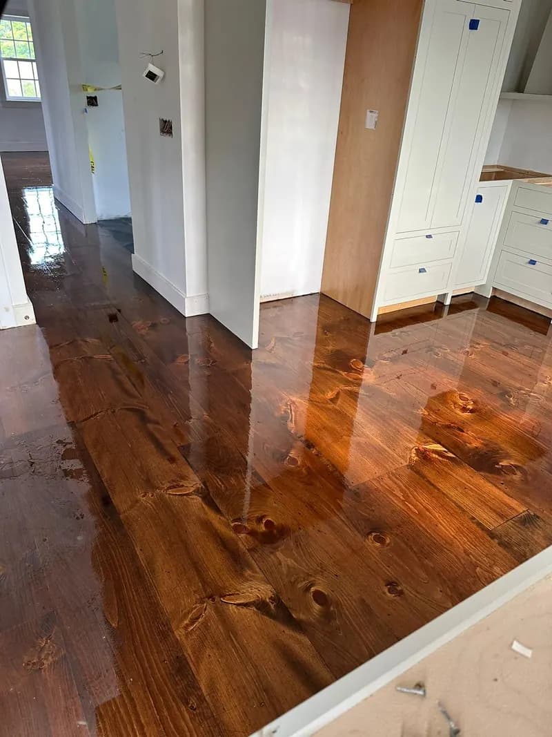 hardwood — natural finish